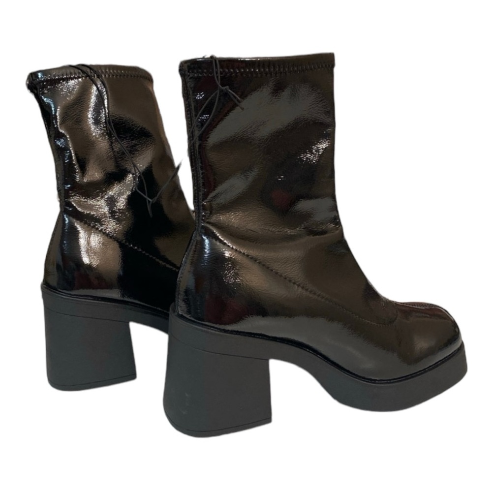 CALL IT SPRING Mid Calf Go-Go Boot Chunky Lug Sole - Picture 6 of 8